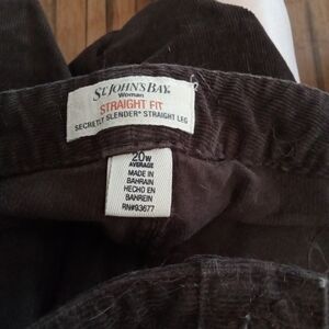 St. John's Bay Dark Brown Corduroy Trousers